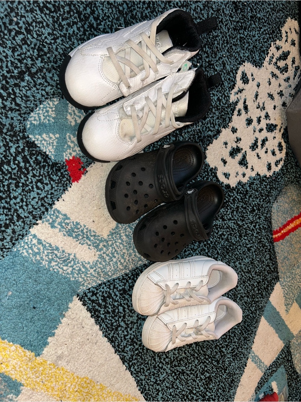 Jordan Kids White and Black Sneaker - Toddler
